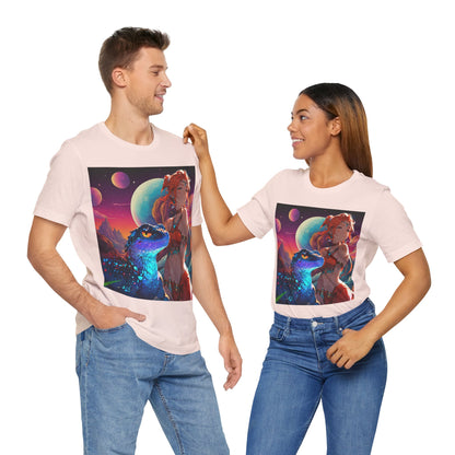 A Girl And Her 'Guana | Anime | Fantasy | Unisex | Men's | Women's | Tee | T-Shirt