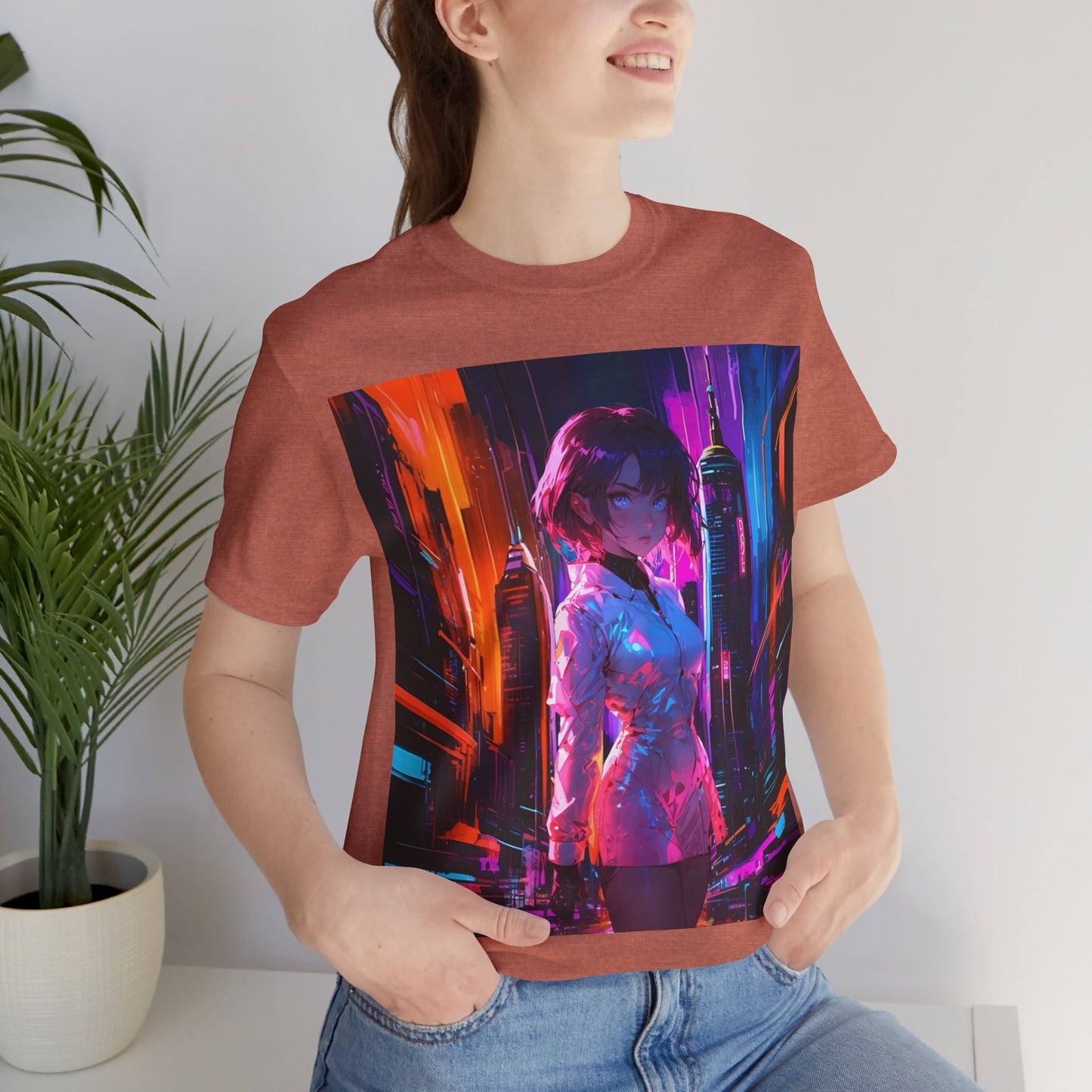 Crossroads Of Color | HD Graphic | Abstract | Neon Color | Anime | Unisex | Men's | Women's | Tee | T-Shirt