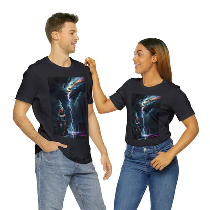 Lightning Crashes |  Anime Gift | Fantasy Girl | Nature's Fury | Sci Fi | Futuristic | HD Graphics | Unisex | Men's | Women's | Tee | T-Shirt